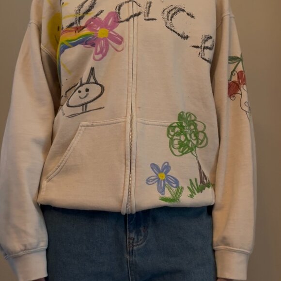 Urban Outfitters graphic zip-up hoodie - Picture 3 of 8